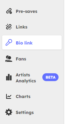 How to create a free Link in bio for music artists